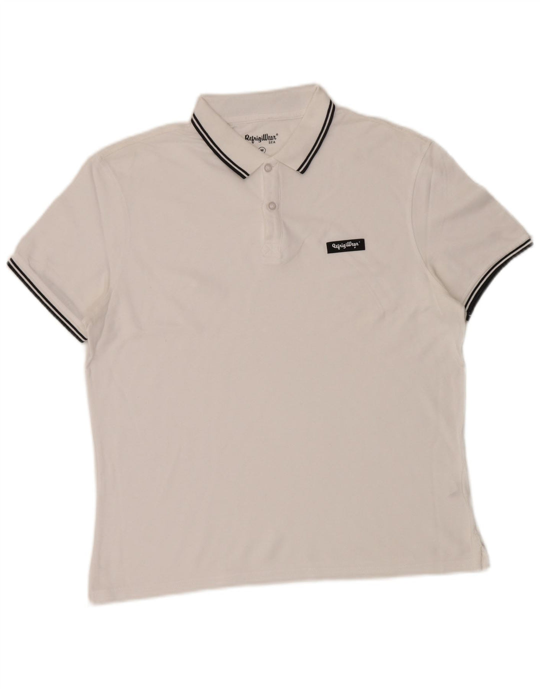Refrigiwear Polo Hombre Algodón Blanco Mediano