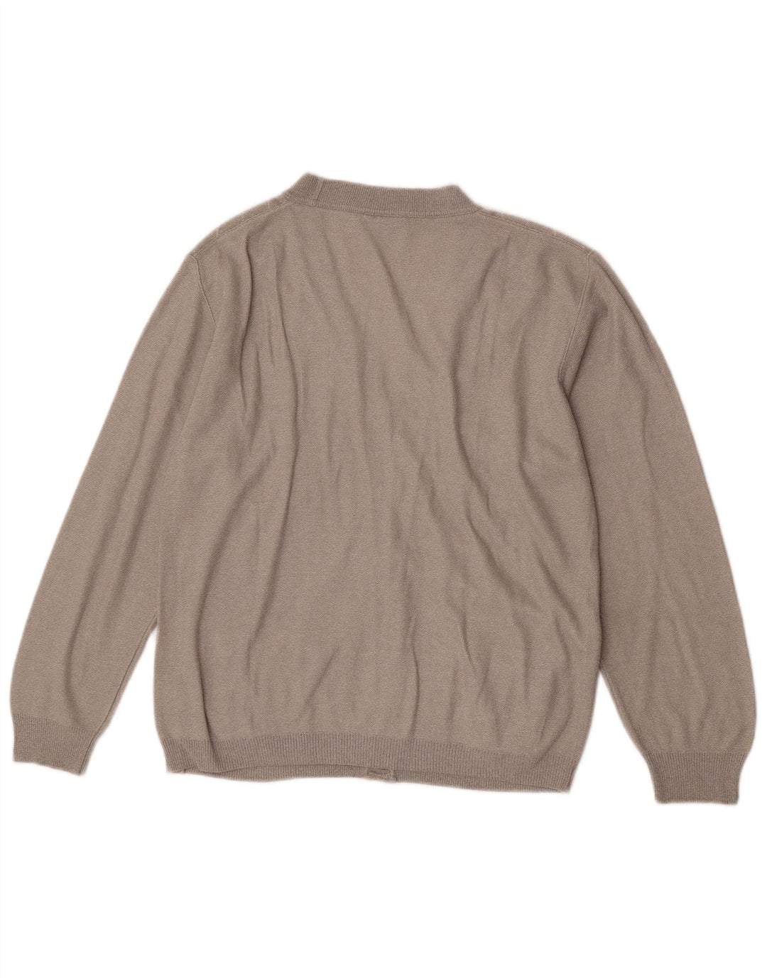 Enzo Goti Cárdigan para hombre suéter pequeño gris Chevron acrílico