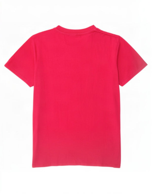 Converse Hombre Camiseta Gráfica Top Algodón Rosa Medio