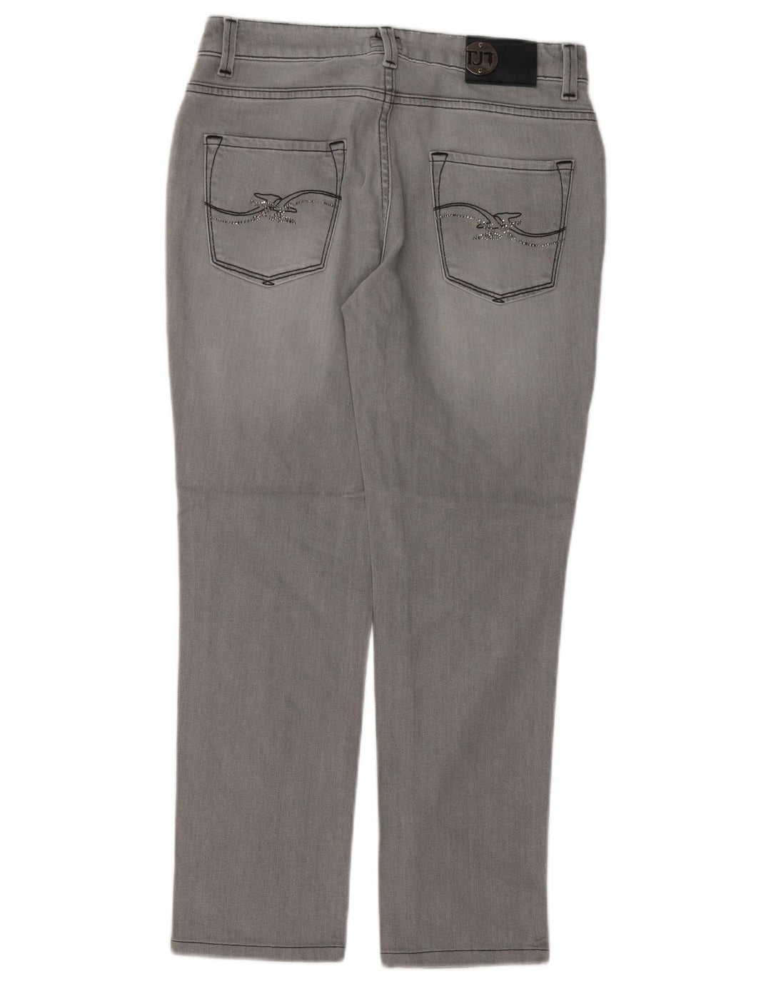 Vaqueros Trussardi Mujer Slim W27 L27 Gris Algodón
