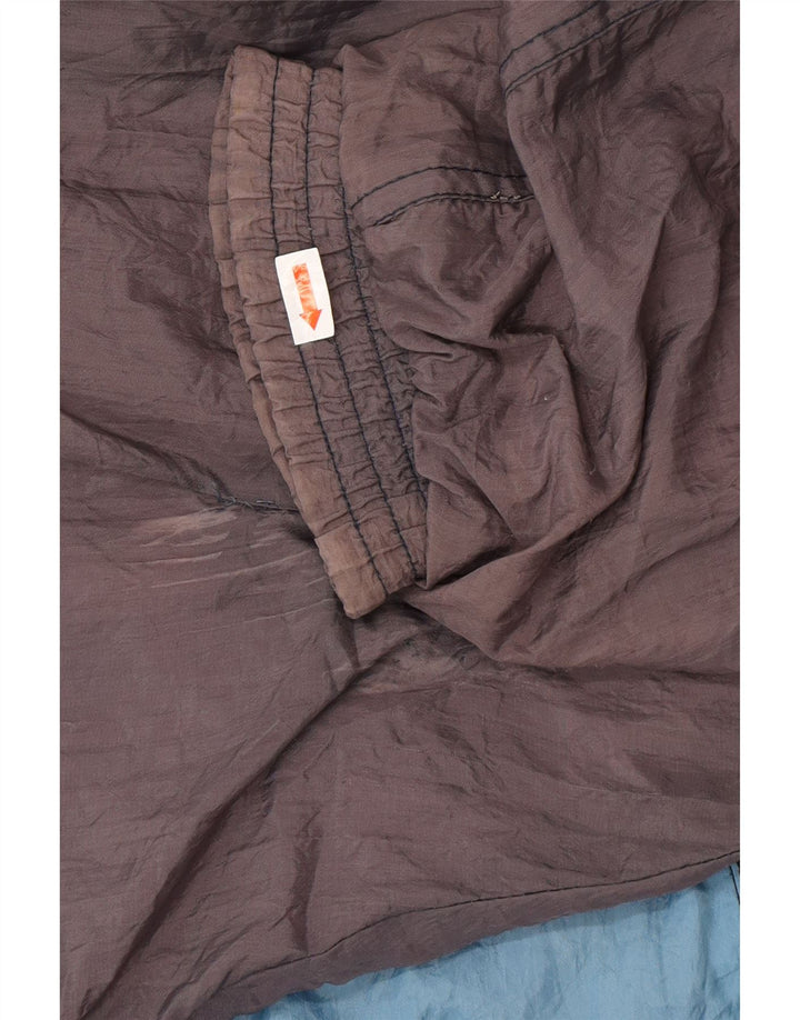 VINTAGE Chaqueta superior de chándal para hombre XL Gris Colorblock