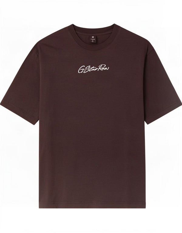 G-Star Camiseta estampada para hombre Top mediano de algodón negro