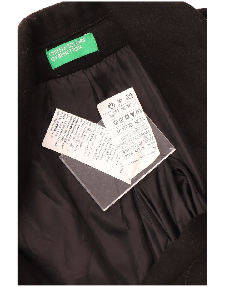 Abrigo Benetton Mujer ES 40 Medio Negro Poliéster