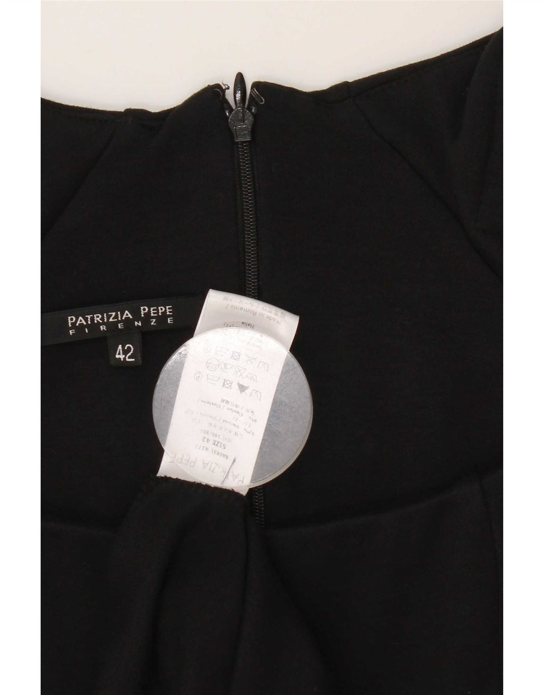 Patrizia Pepe Vestido tubo para mujer IT 42 Viscosa negra mediana