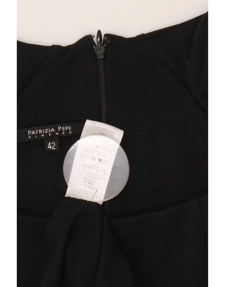Patrizia Pepe Vestido tubo para mujer IT 42 Viscosa negra mediana
