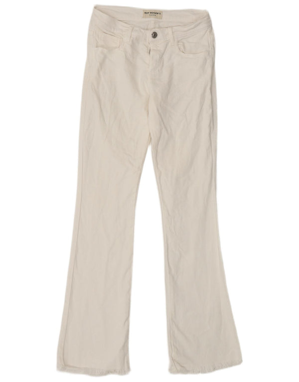 ROY ROGERS Vaqueros Bootcut para Niñas 15-16 Años W27 L30 Algodón Blanco