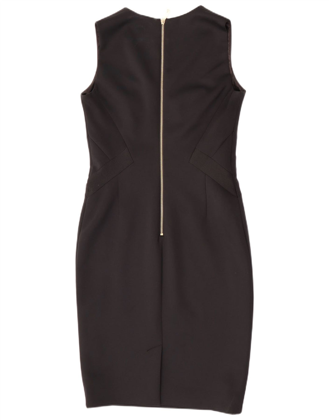Ted Baker Vestido ajustado sin mangas para mujer Talla 3 Mediano Poliéster negro