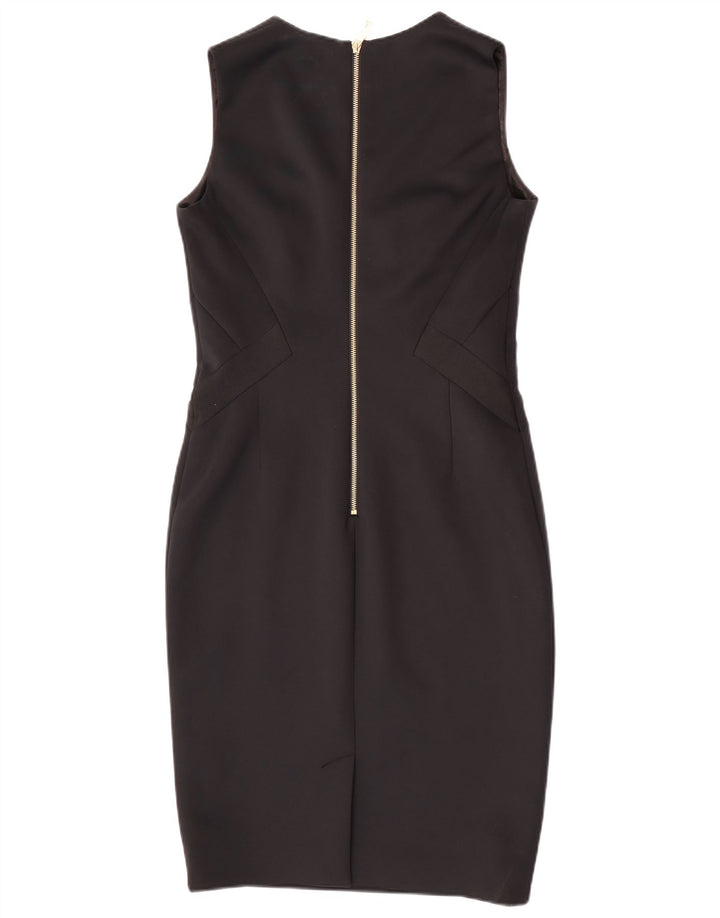 Ted Baker Vestido ajustado sin mangas para mujer Talla 3 Mediano Poliéster negro