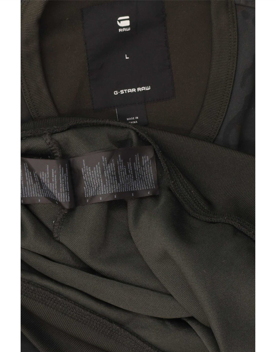 G-Star Hombre Sudadera Jumper Large Caqui Camuflaje Poliéster