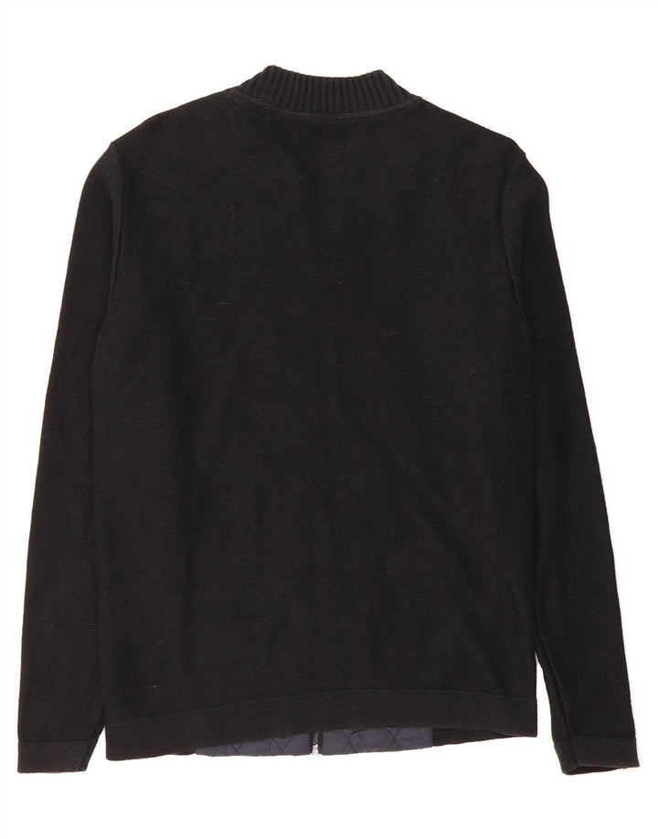 JACK & JONES Mens Cardigan Sweater Large Navy Blue Polyester Vintage Jack & Jones and Second-Hand Jack & Jones from Messina Hembry 