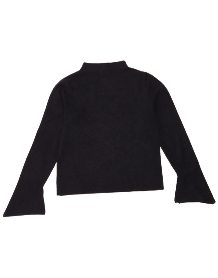 Marks & Spencer Top para mujer de manga larga UK 42 Viscosa azul marino mediano