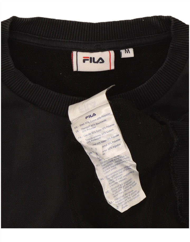 Fila Hombre Sudadera Jumper Medium Negro Algodón