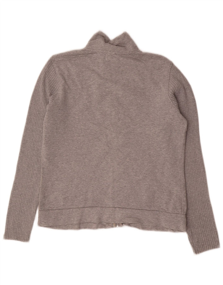 Chaqueta de chándal Gap para mujer de algodón moteado en gris medio