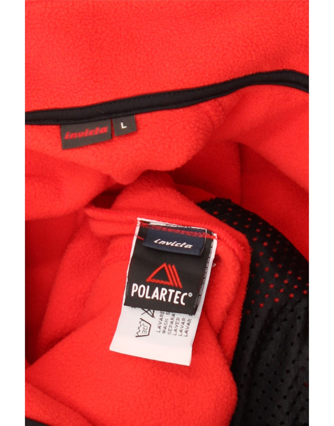 INVICTA Chaqueta polar para hombre Poliéster rojo grande