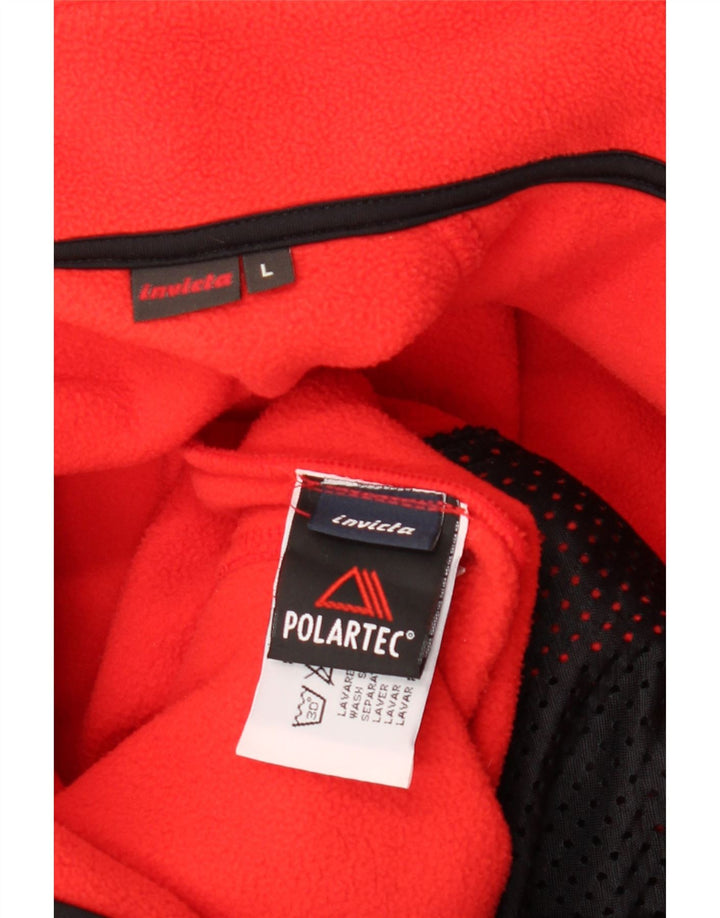 INVICTA Chaqueta polar para hombre Poliéster rojo grande