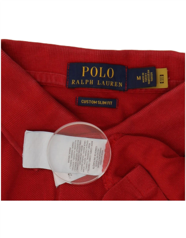 POLO RALPH LAUREN Polo ajustado personalizado para hombre Algodón rojo medio