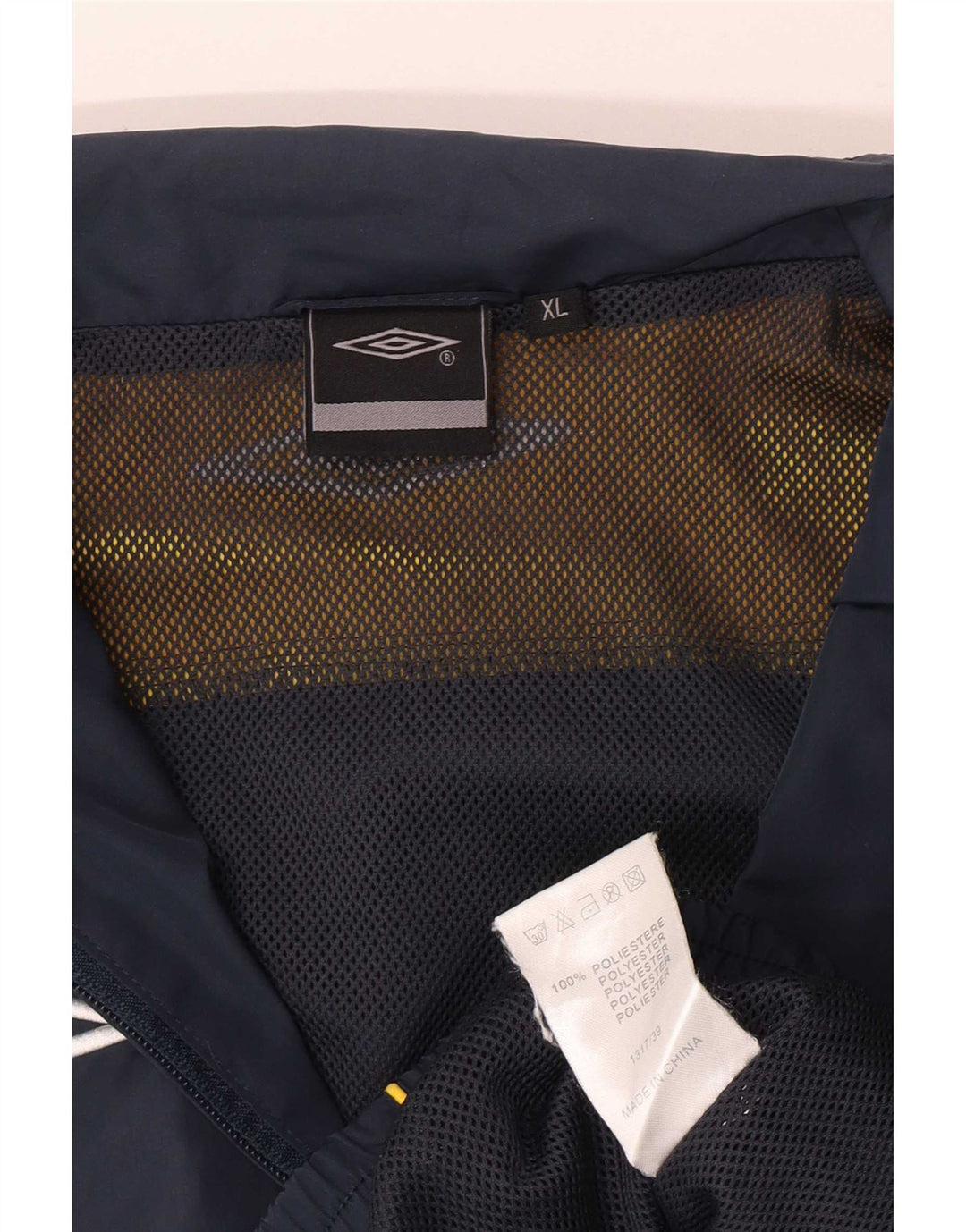 Umbro Hombre Chándal Top Chaqueta XL Azul Marino Colorblock Poliéster