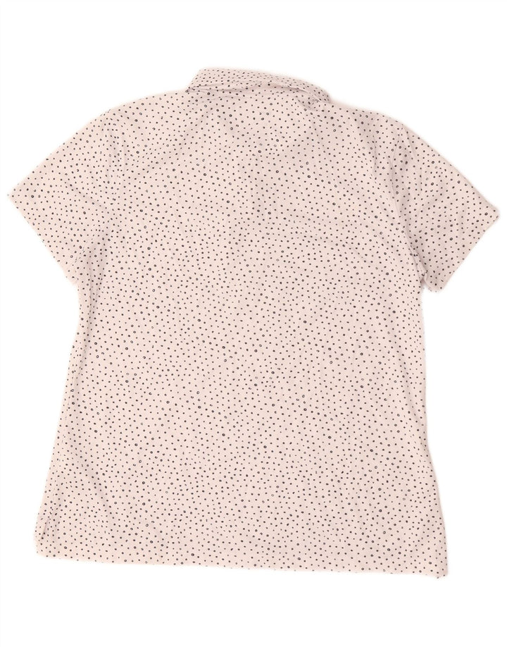 Nike Polo Dri Fit para mujer UK 46 Grande Poliéster con lunares blancos