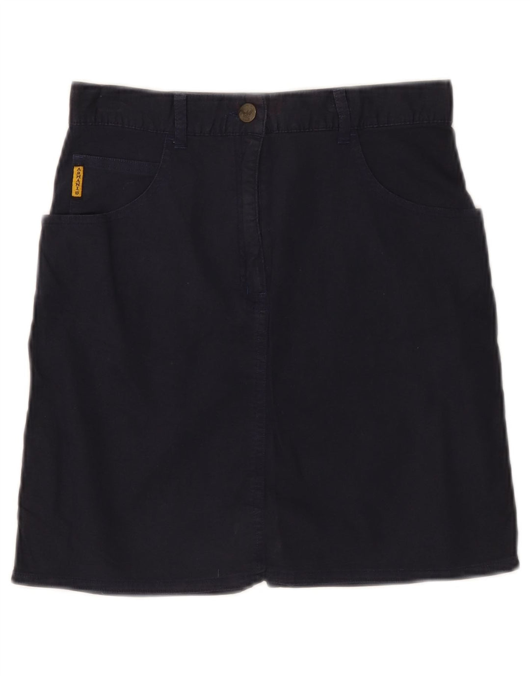 GIORGIO ARMANI Falda Lápiz Niña 11-12 Años W26 Azul Marino Algodón