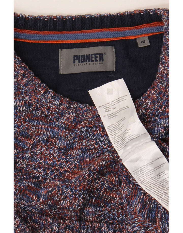 Pioneer Jersey De Cuello Redondo Para Hombre De Algodón Moteado Multicolor Mediano