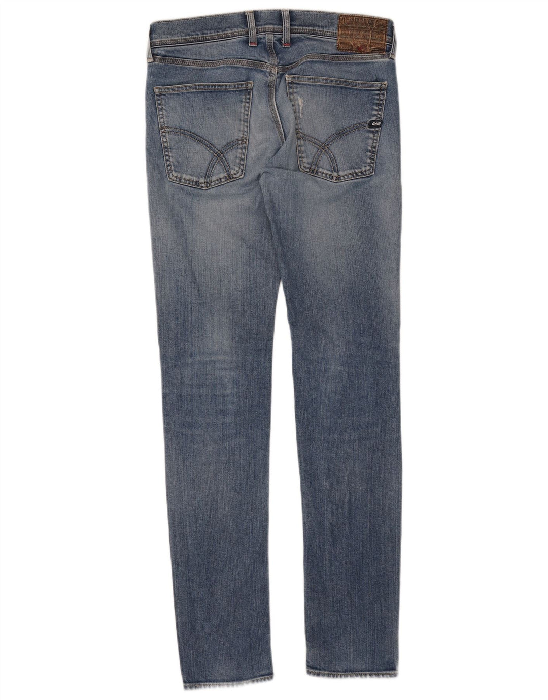 Vaqueros Slim Mujer Gas W31 L34 Algodón Azul