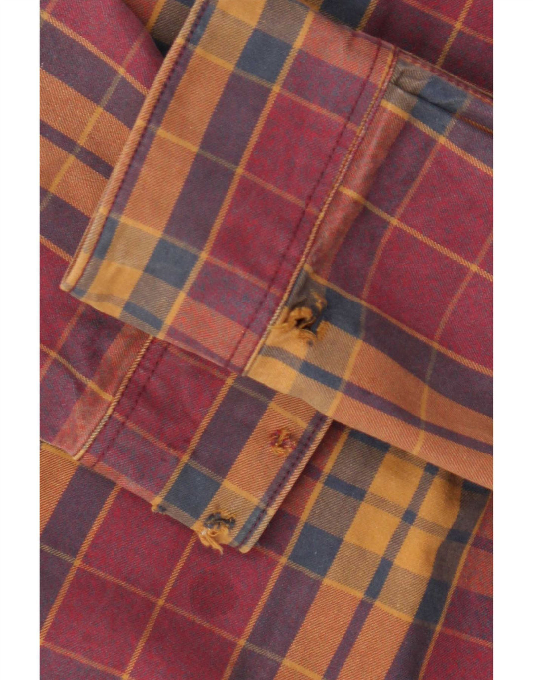 Camisa Vans Hombre Grande A Cuadros Burdeos