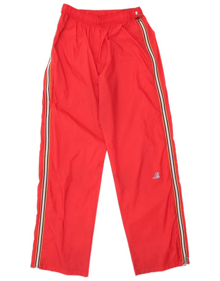 K-WAY Pantalones de chándal para hombre, talla grande, rojo