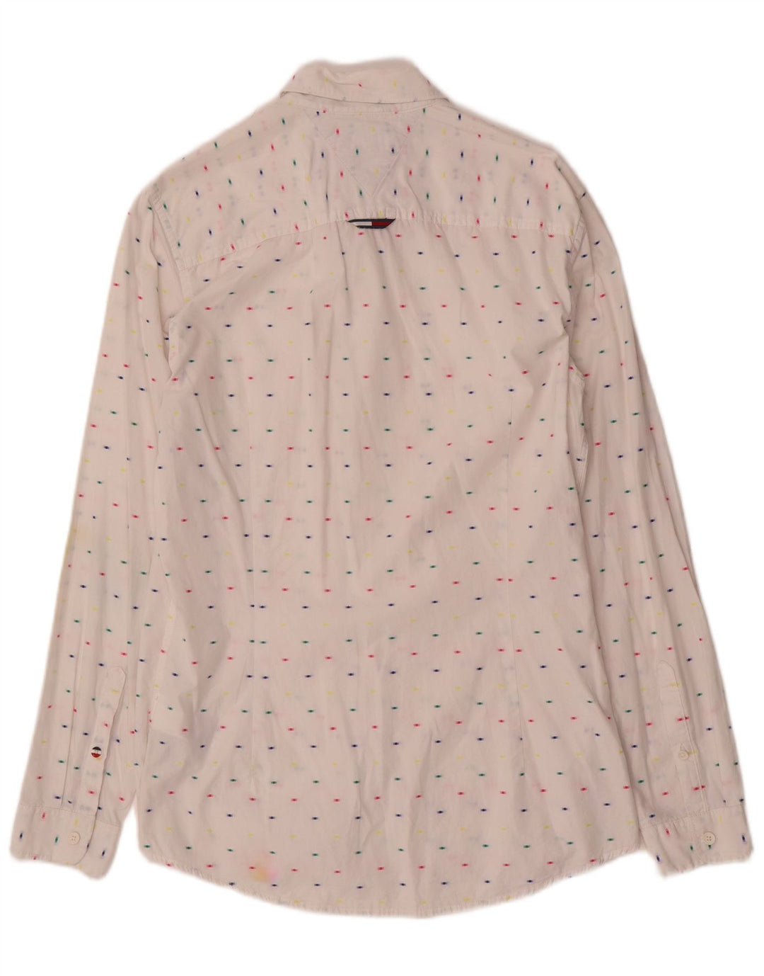Camisa Tommy Hilfiger Slim Fit de algodón con lunares blancos medianos