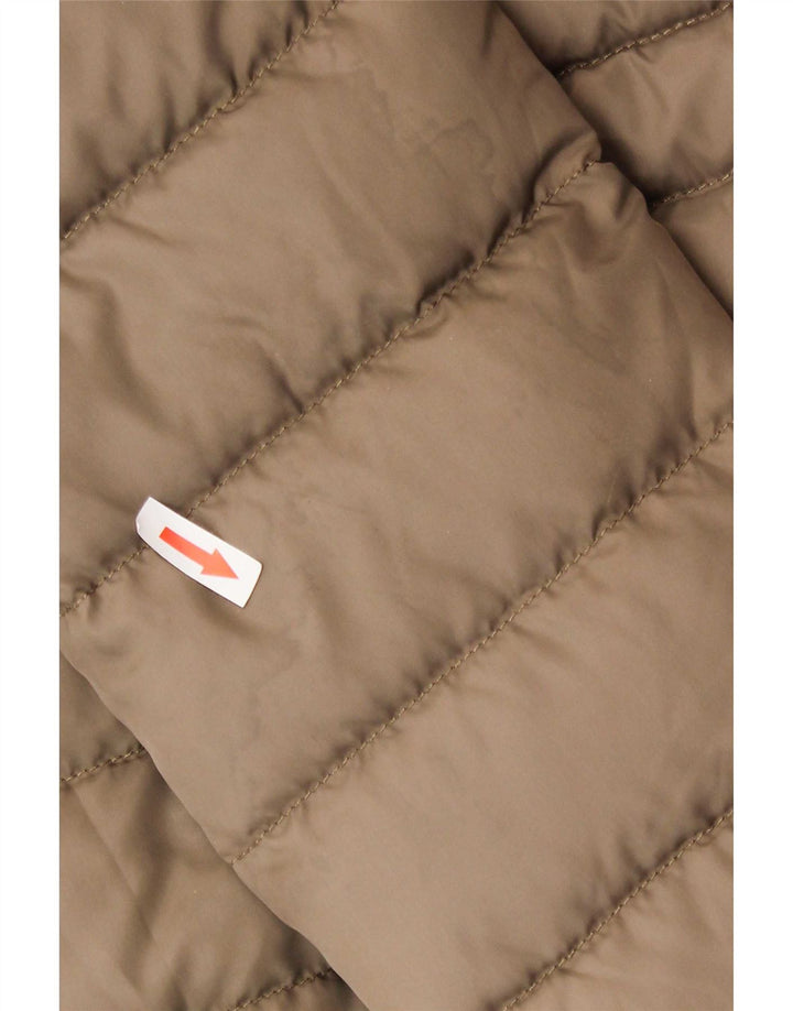 Tommy Hilfiger Abrigo acolchado con capucha para mujer UK 44 Poliéster beige medio