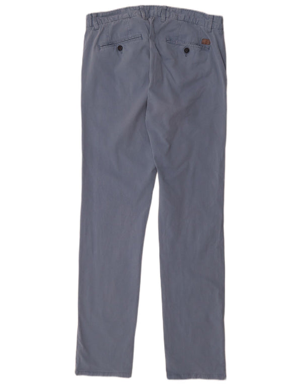 Zara Mens Slim Chino Pantalones EU 44 Large W34 L33 Azul