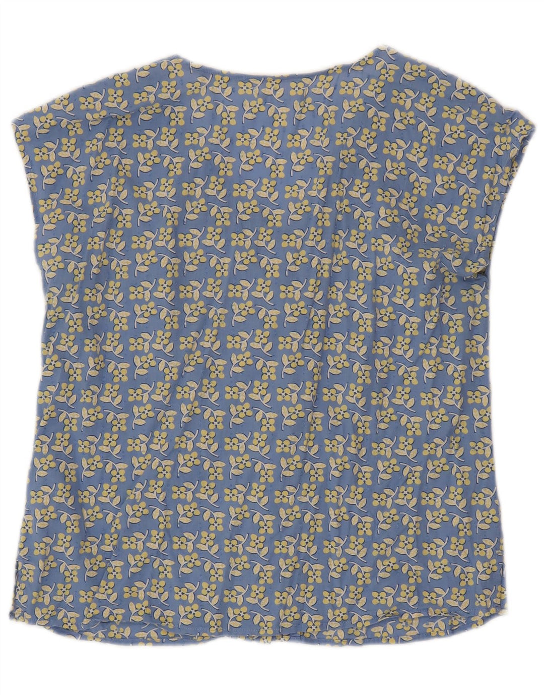 White Stuff Blusa de manga corta para mujer UK 40 Azul medio Floral