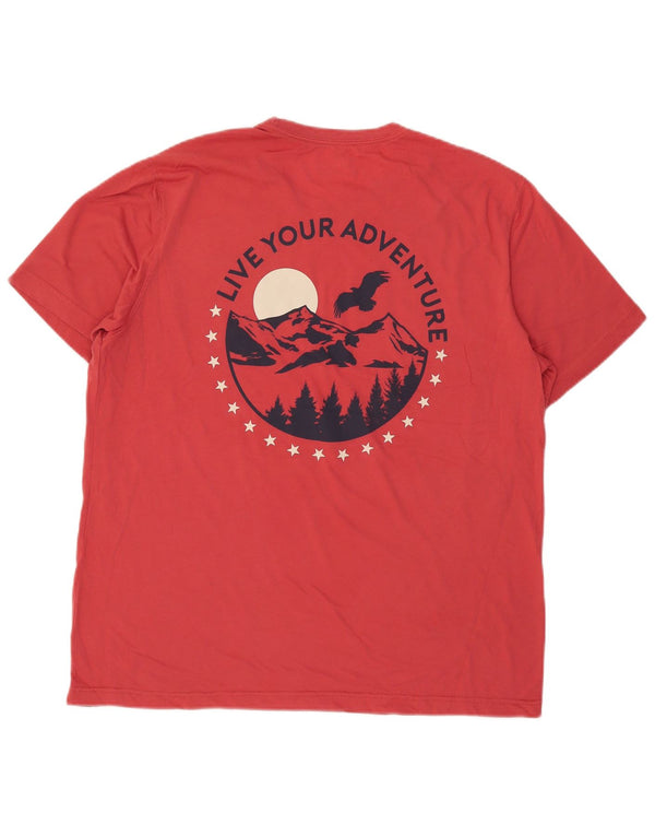 Eddie Bauer Camiseta gráfica para hombre Top XL Rojo