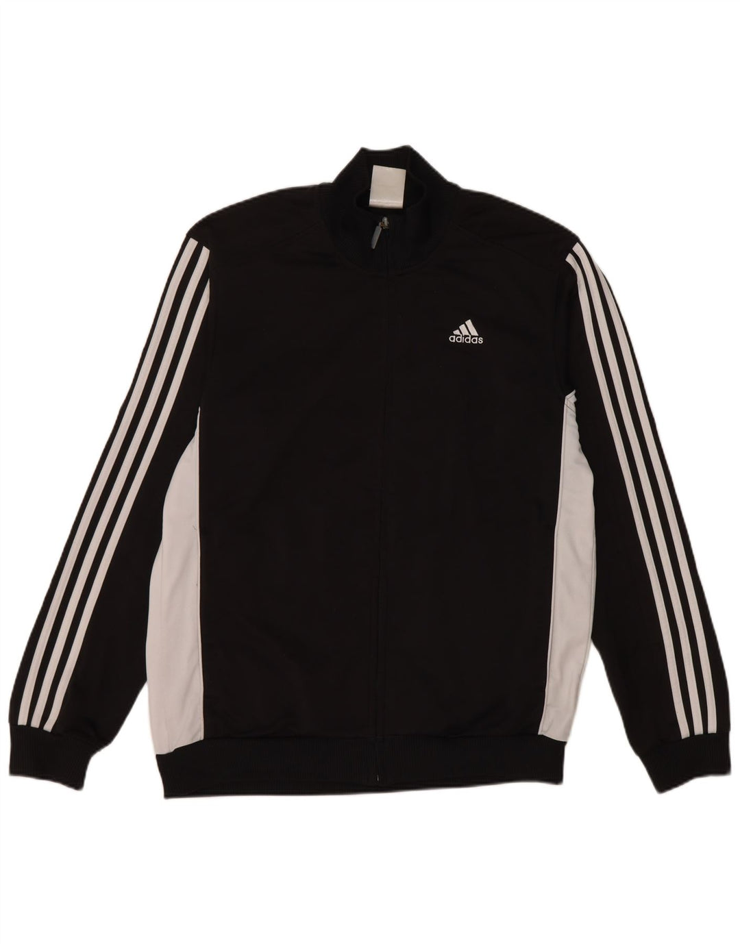 Adidas Hombre Chándal Top Chaqueta Mediano Negro Colorblock Poliéster