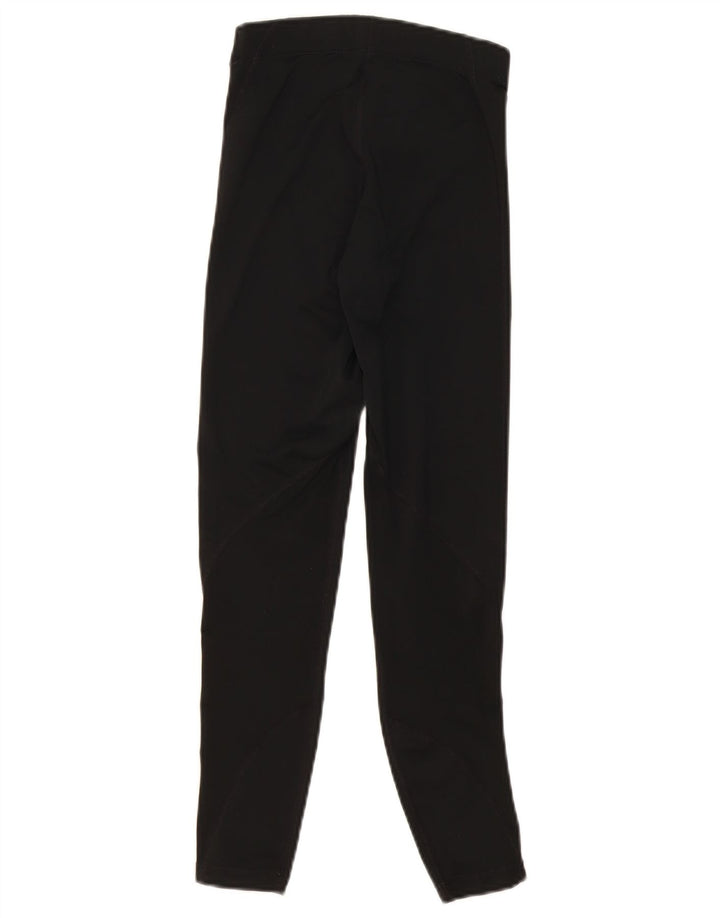 NIKE Womens Graphic Leggings UK 4 XS  Black Polyester
