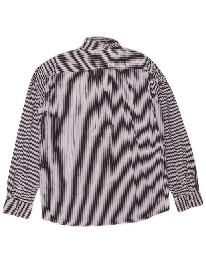 Camisa Tommy Hilfiger Hombre XL Algodón Rayas Azul
