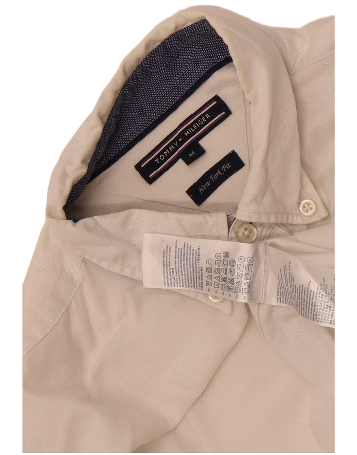 Tommy Hilfiger Camisa New York Fit para Hombre Algodón Blanco Mediano