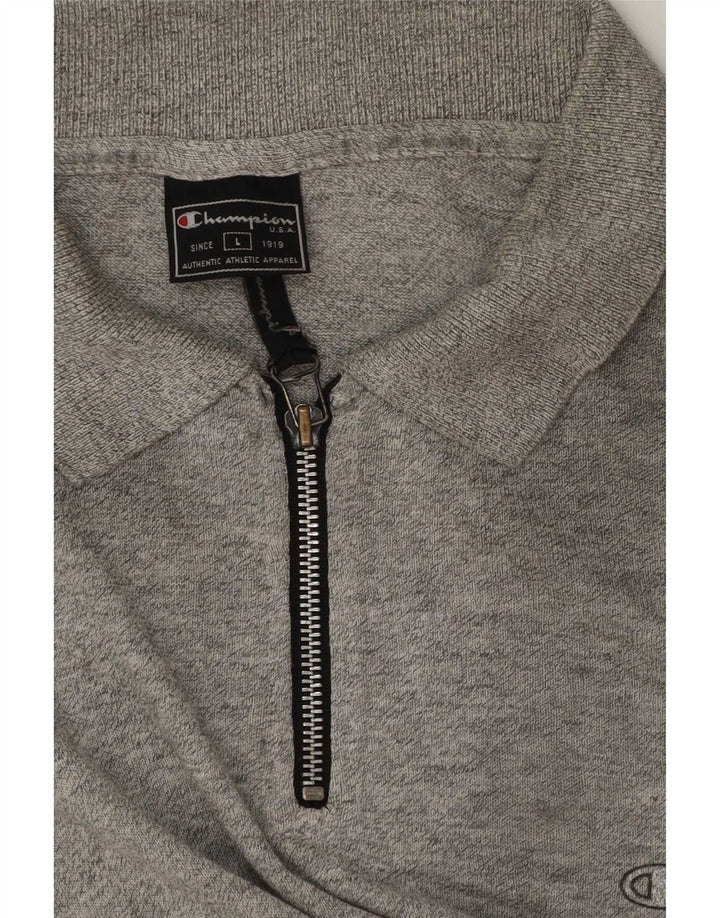 Champion Polo Para Hombre Grande Gris Moteado