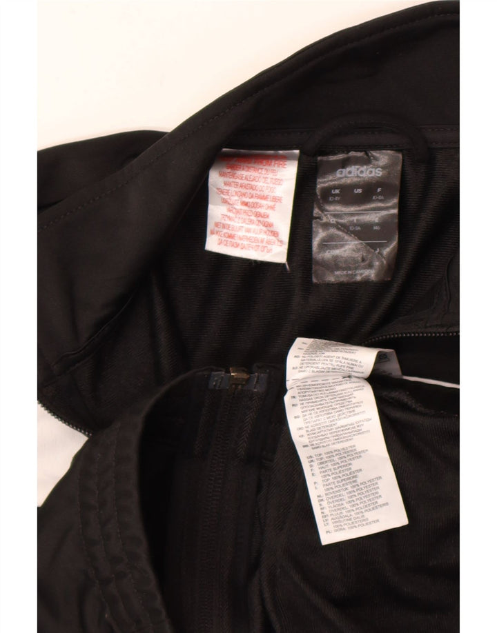 ADIDAS Chaqueta de chándal para niño 10-11 años Negro Poliéster color block