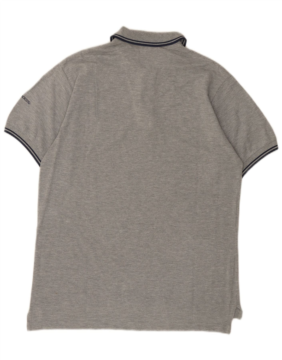 Marina Yachting Polo Gráfico Hombre Algodón Gris Medio