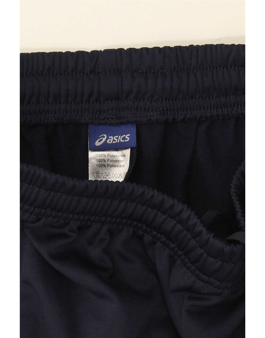 Asics Hombre Chándal Pantalones Joggers Small Azul Marino Poliéster