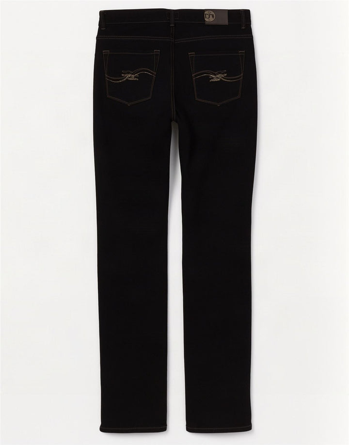Vaqueros Trussardi Mujer Rectos W32 L33 Negro Algodón