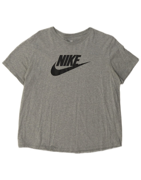 Nike - Camiseta gráfica para mujer, talla 40, XL, algodón gris