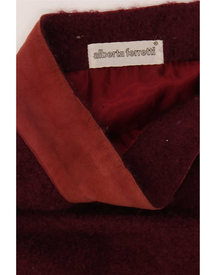 Alberta Ferretti Falda Recta Mujer W30 Medio Borgoña