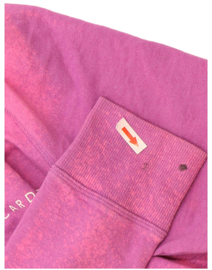 Reebok Sudadera gráfica para mujer Jumper UK 10 Small Pink Tie Dye Poliéster