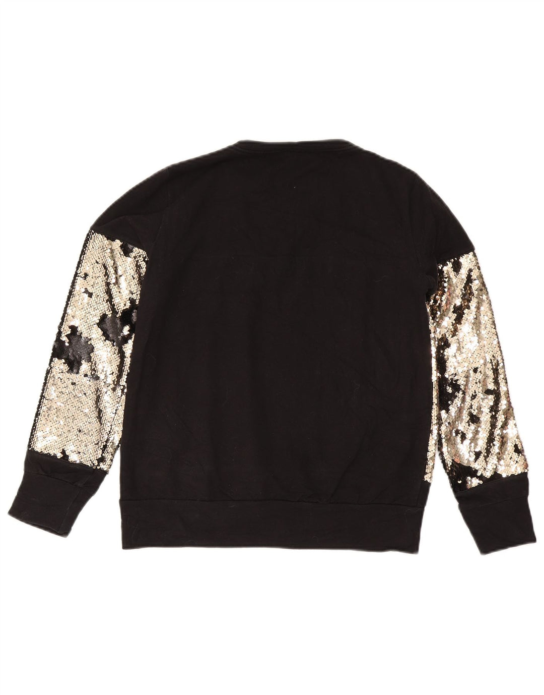 Guess Sudadera para mujer Jumper UK 44 Mediano Negro Colorblock Algodón