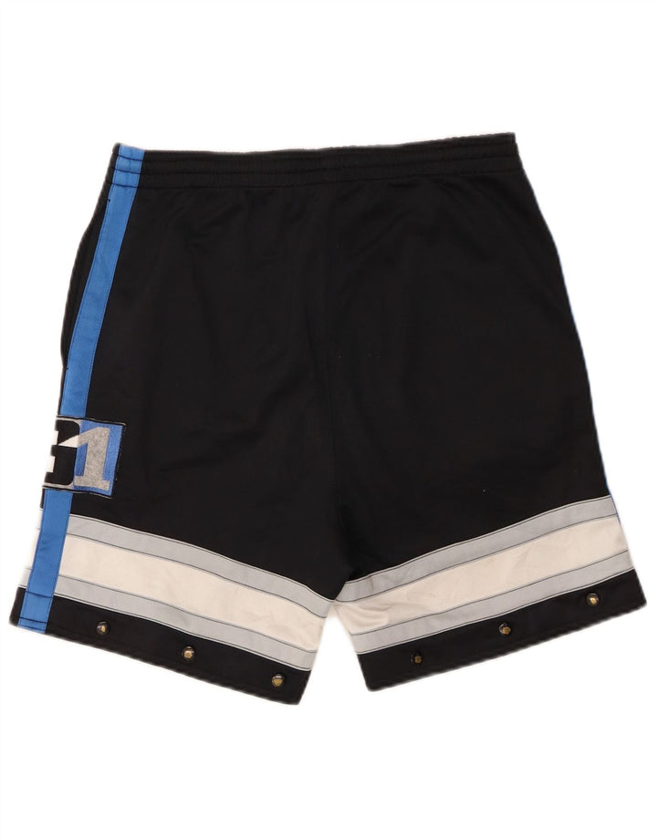 Lotto Shorts deportivos para hombre UK 38/40 Medium Negro Colorblock Poliéster