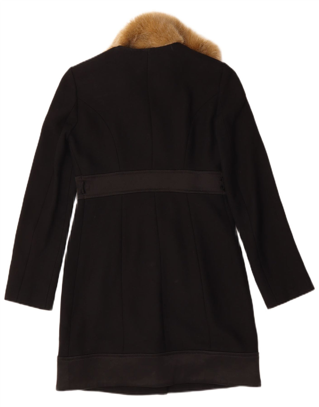 Abrigo vintage para mujer IT 40 Viscosa negra pequeña