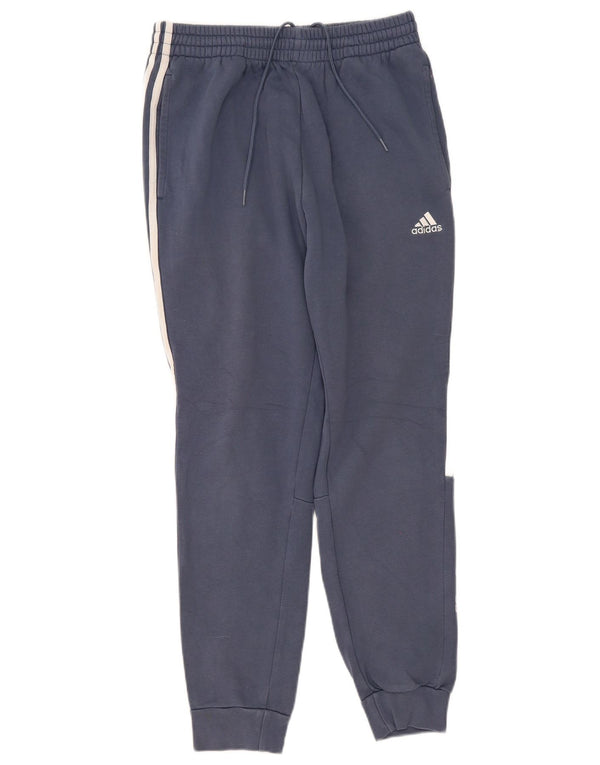Adidas Hombre Pantalones De Chándal Gráfico Joggers De Algodón Azul Medio