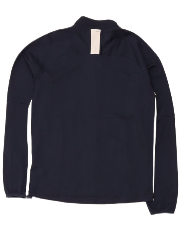 Nike Boys Dri Fit Chándal Top Chaqueta 12-13 años Grande Azul Marino