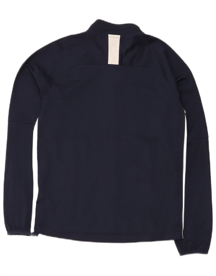 Nike Boys Dri Fit Chándal Top Chaqueta 12-13 años Grande Azul Marino